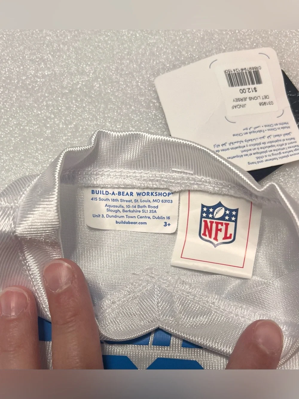 Lions NFL Build A Bear Jersey for Stuffed Animal TOY